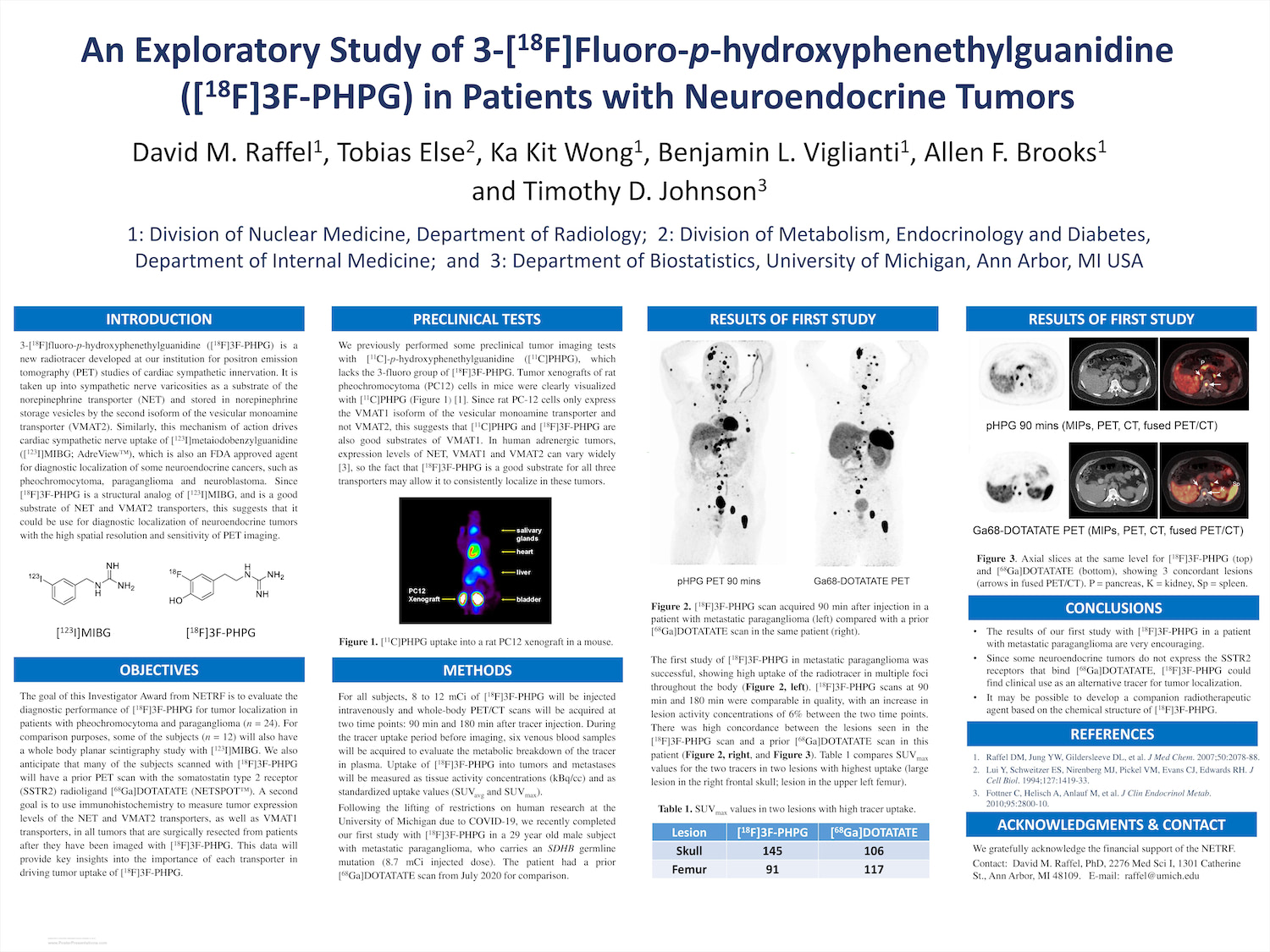 An Exploratory Study Of 3 18f Fluoro P Hydroxyphenethylguanidine 18f 3f Phpg In Patients With Nets Netrf