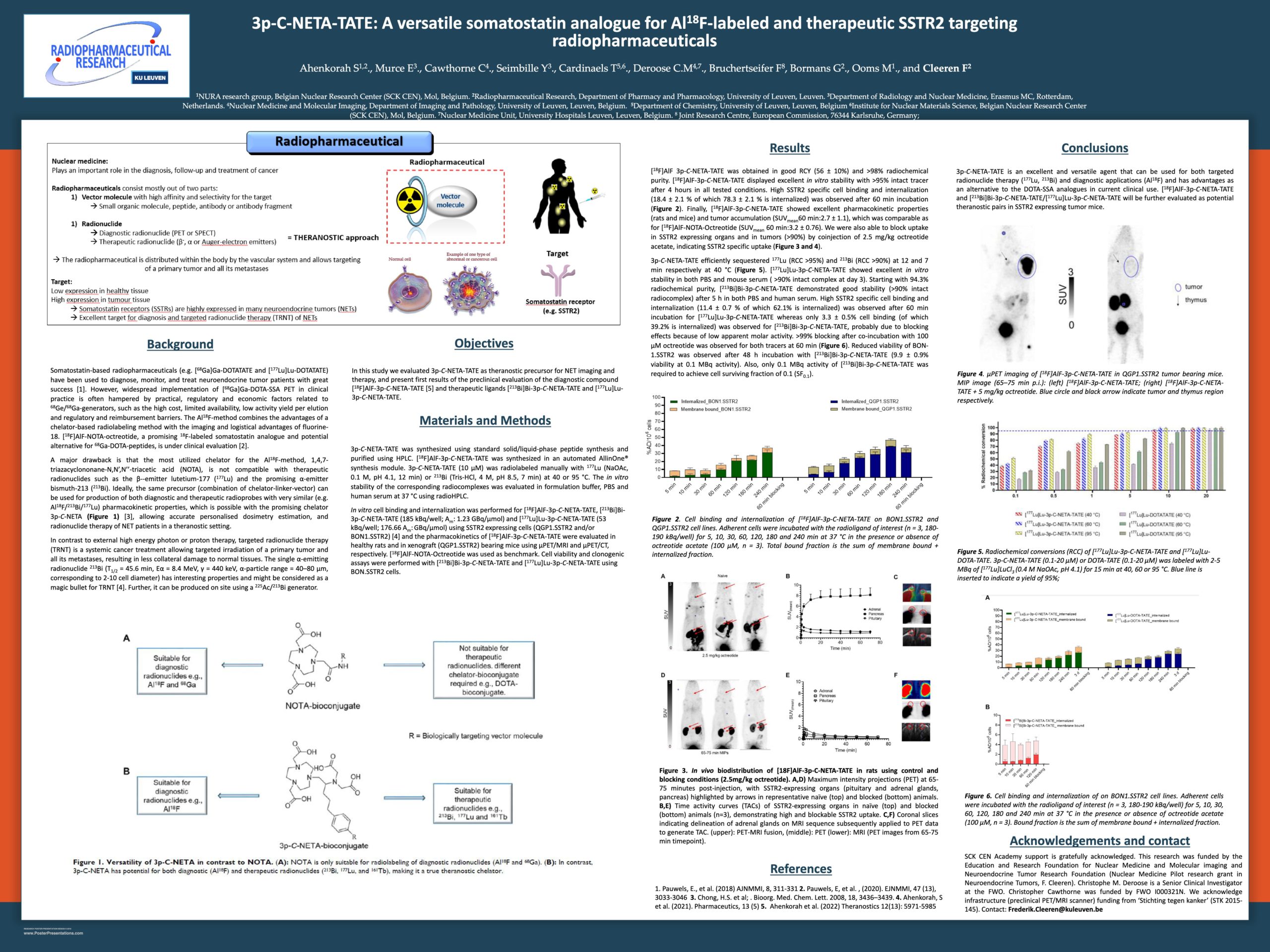 3p C NETA TATE: A versatile somatostatin analogue for Al 18 F labeled ...