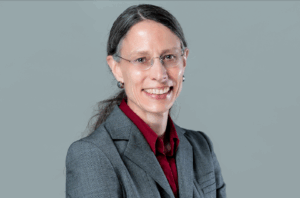 Sharon Gorski smiles at camera