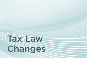 Tax law changes