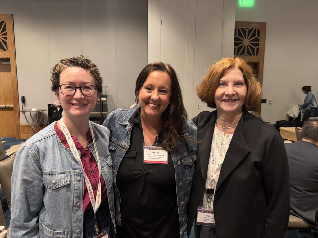 Anna Greene, Jessica Thomas and Elyse Gellerman at NANETs annual meeting
