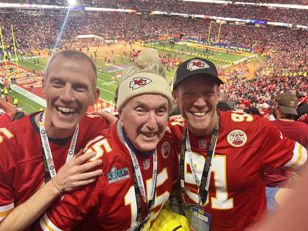 Jamie Metzl - father and brother at Super Bowl